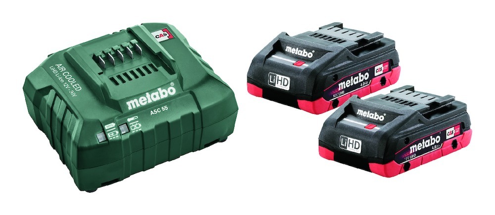 metabo Akku-Starter Set LiHD 18,0 V 2 x 4,0 Ah Produktbild img1 L