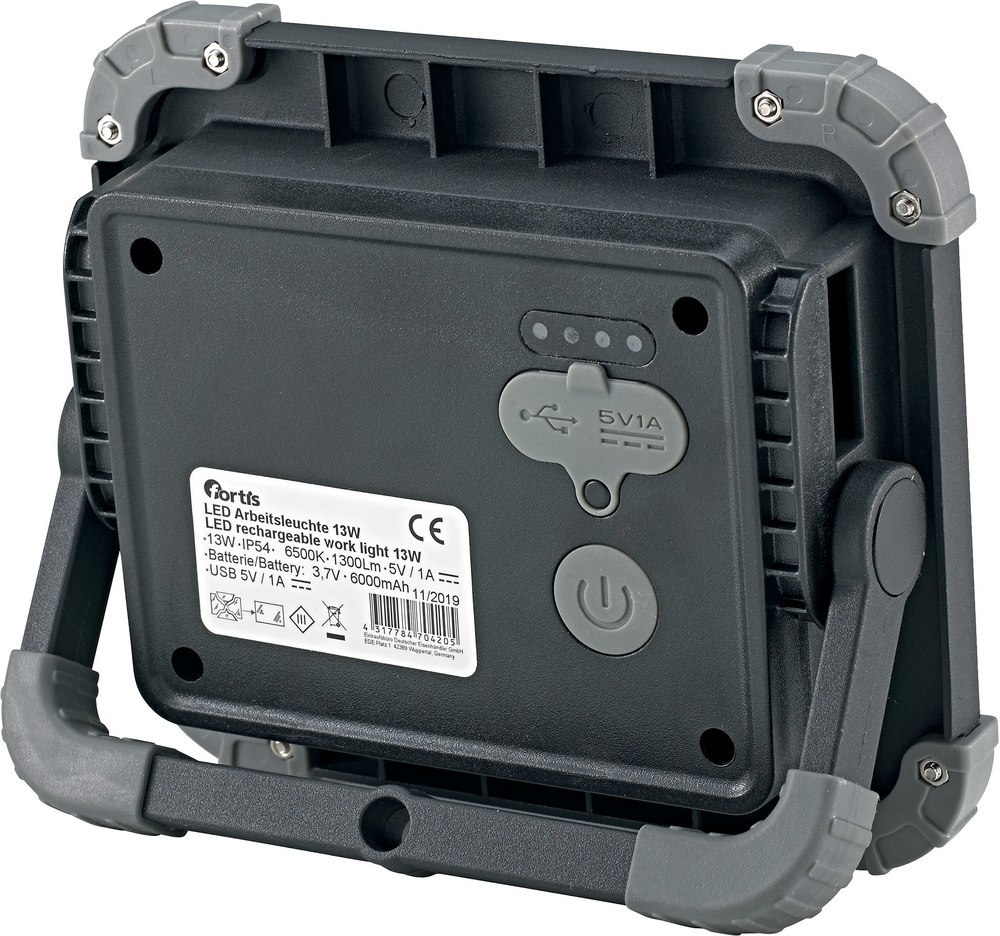 fortis LED Akku-Arbeitsleuchte 1300 Lumen Produktbild img2 L