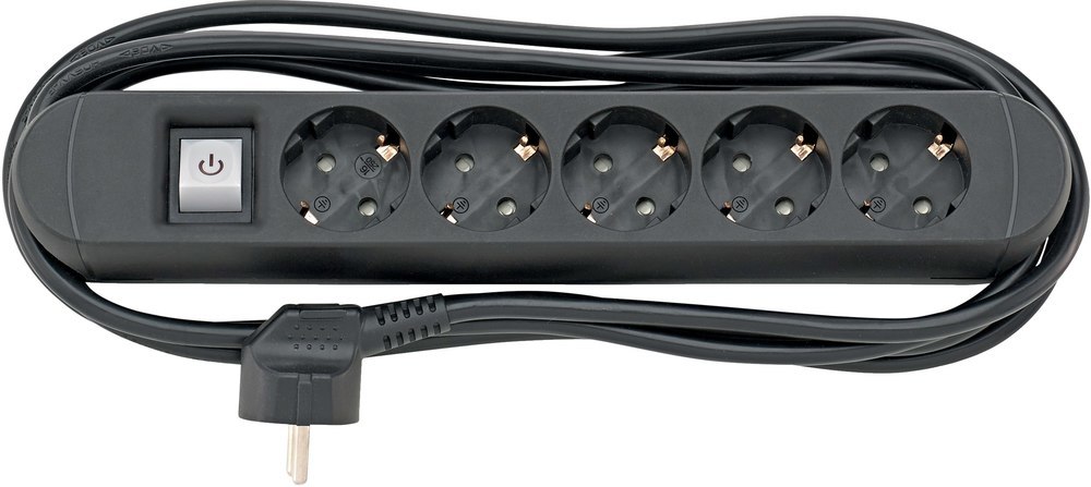 fortis Werkzeuge Steckdosenleiste 5fach H05VV-F3G1,5 3m magnetisch Produktbild img1 L
