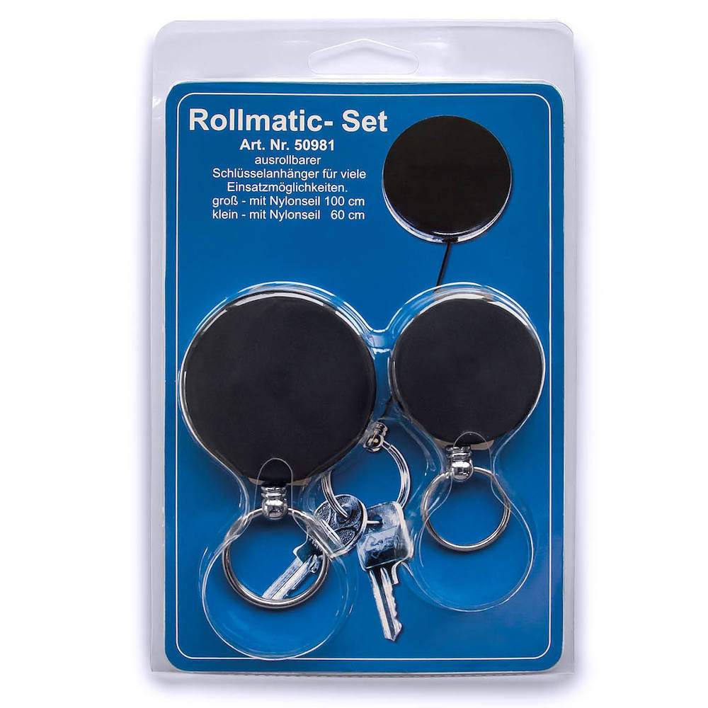 Neutral Rollmatic-2er-Set 30492+30493 m.Stahlsei l 100cm lang Aluminium Produktbild img1 L