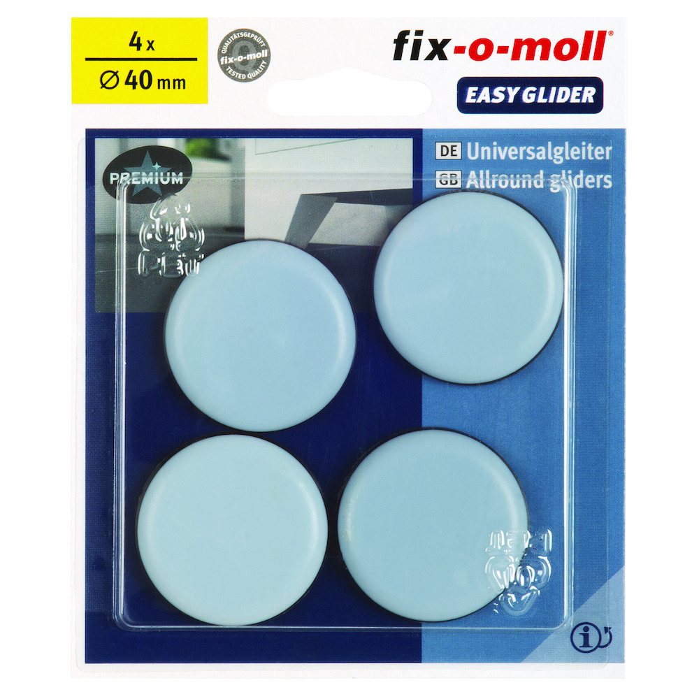 fix-o-moll SUKI, Möbelgleiter, Easy Glider, grau, Kunststoff Produktbild img2 L
