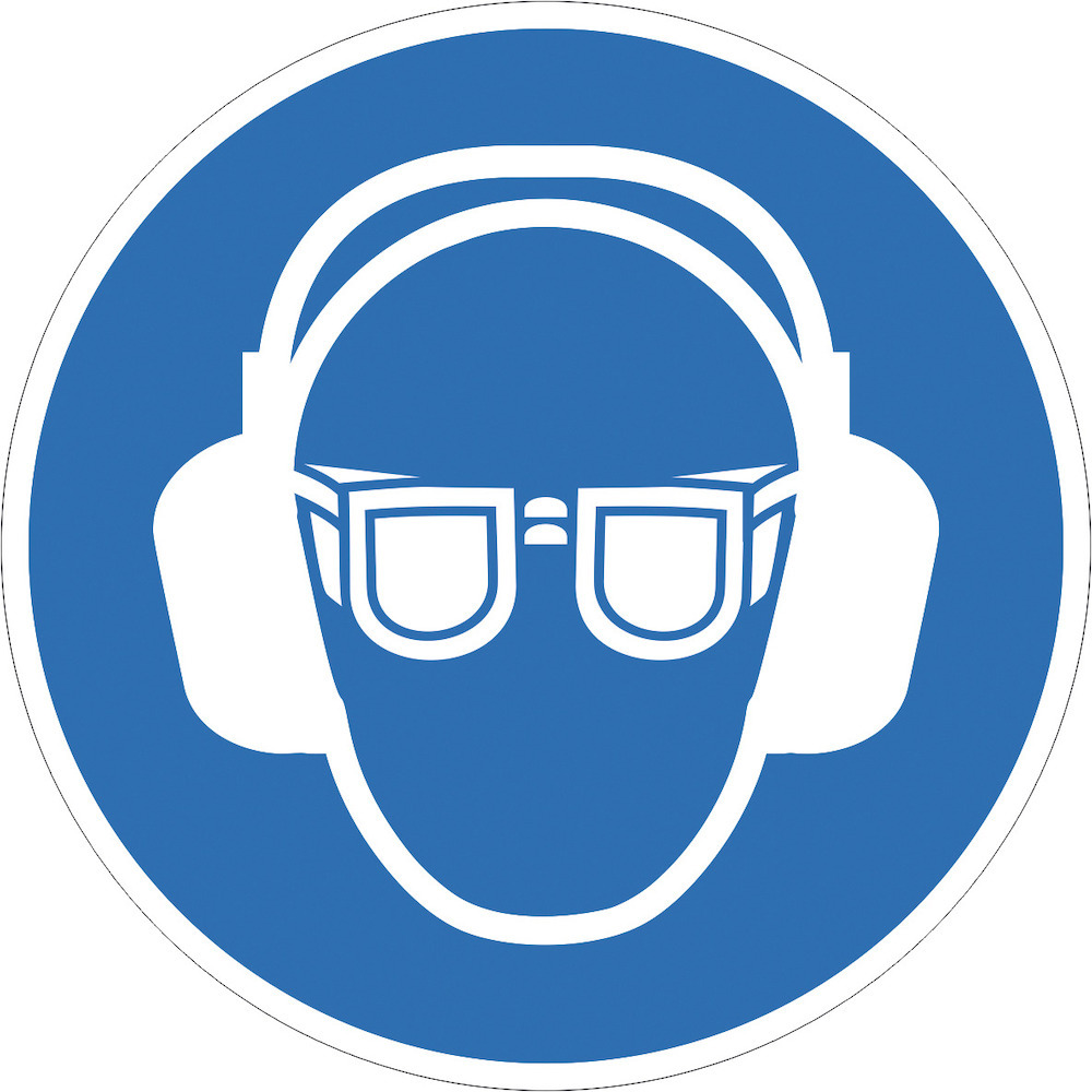 SafetyMarking Gebotsschild „Gehör- und Augenschutz benutzen" Produktbild img1 L