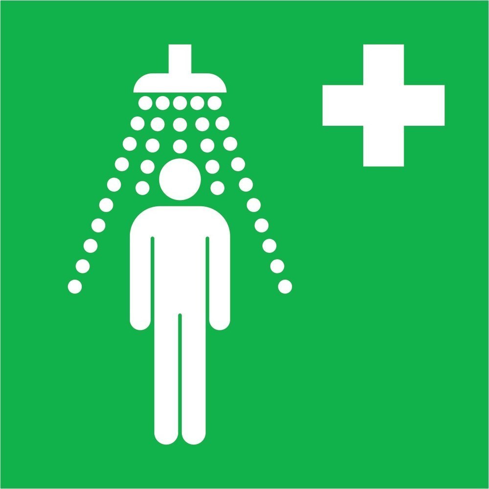 SafetyMarking Rettungsschild „Notdusche" Produktbild img1 L