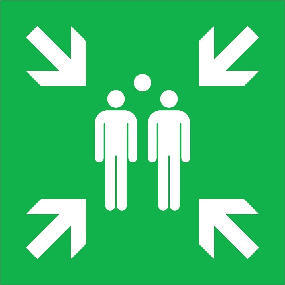 SafetyMarking Rettungsschild „Sammelstelle” Produktbild img1 L