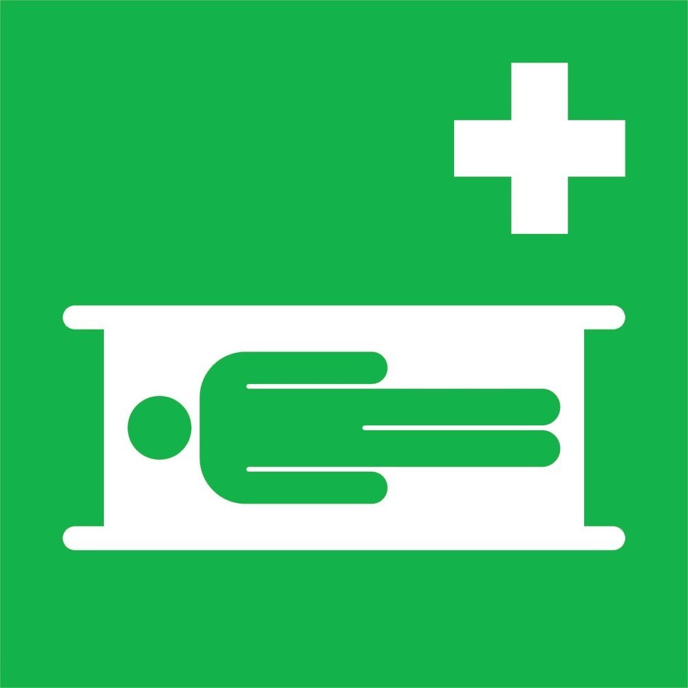 SafetyMarking Rettungsschild „Krankentrage” Produktbild img1 L