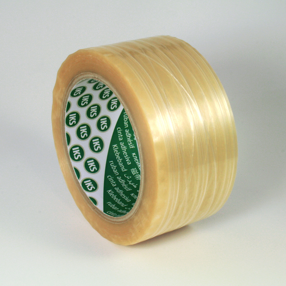 Gerlinger PVC-Packband 66m x 50mm transp ar., fadenverstärkt Naturkautschukkleber Produktbild img1 L