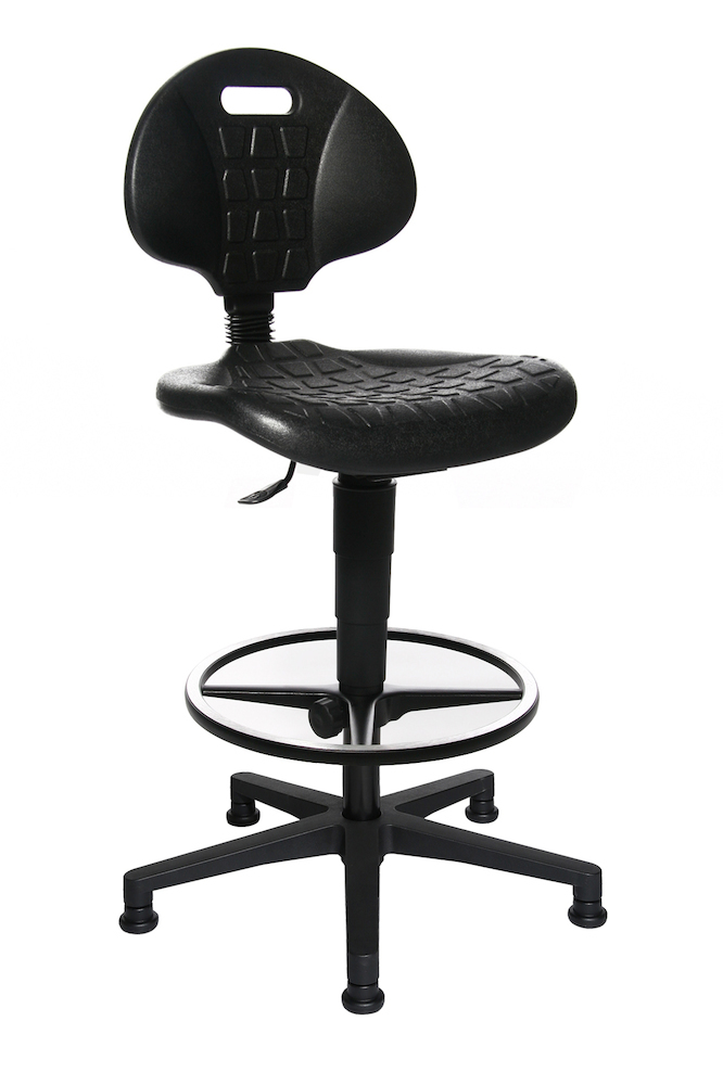 Topstar Arbeitsstuhl TEC 20 Counter PU schwarz Produktbild img2 L