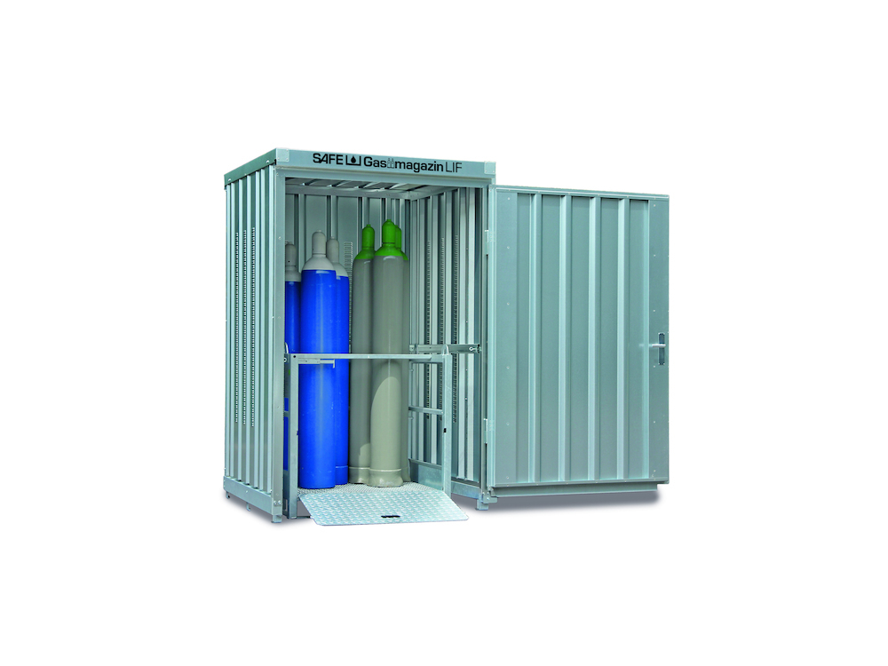 Neutral Gasflaschenmagazin 125 o Boden 1410x1445x2130 Produktbild img1 L