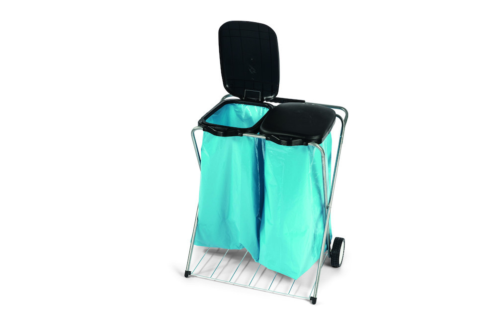 Nölle Abfallsamml. 2x120 l Fahr.m.Deckel schw Produktbild img1 L