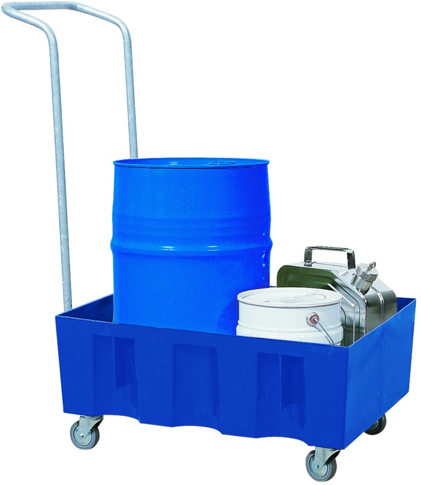 ASECOS Auffangwanne PE 60 l m. Rollen u.Bügel Produktbild img1 L