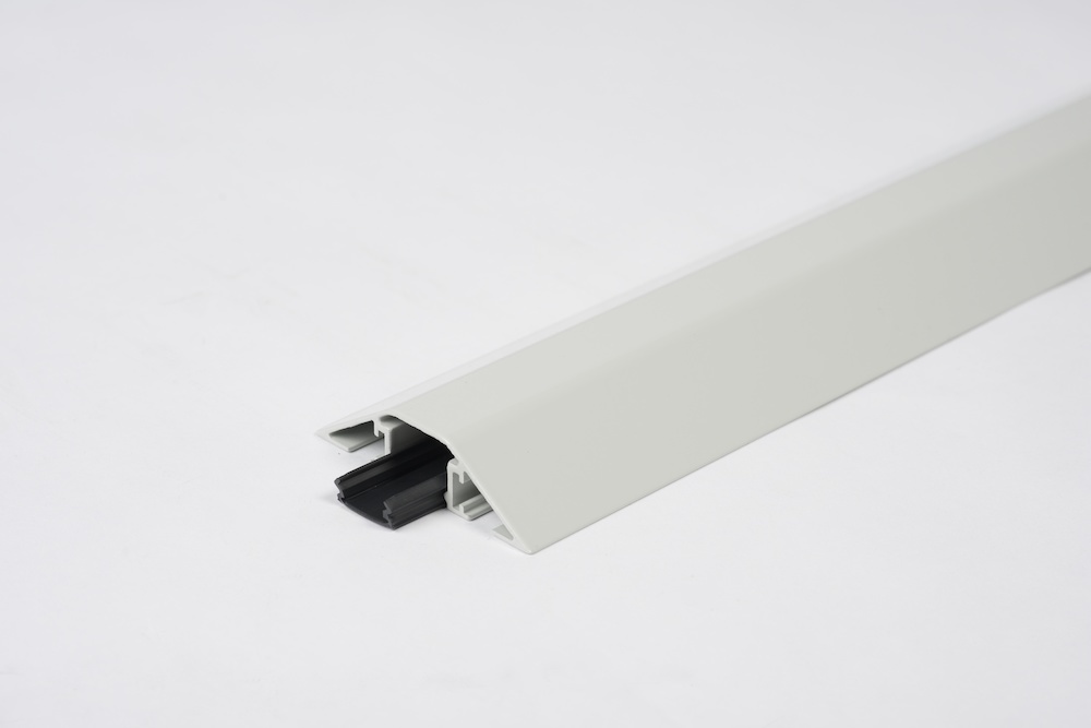 EHA Kabelbrücke Aluminium B1500xT80xH20 mm 1 Kammer H16xB18 mm lichtgrau Produktbild img1 L