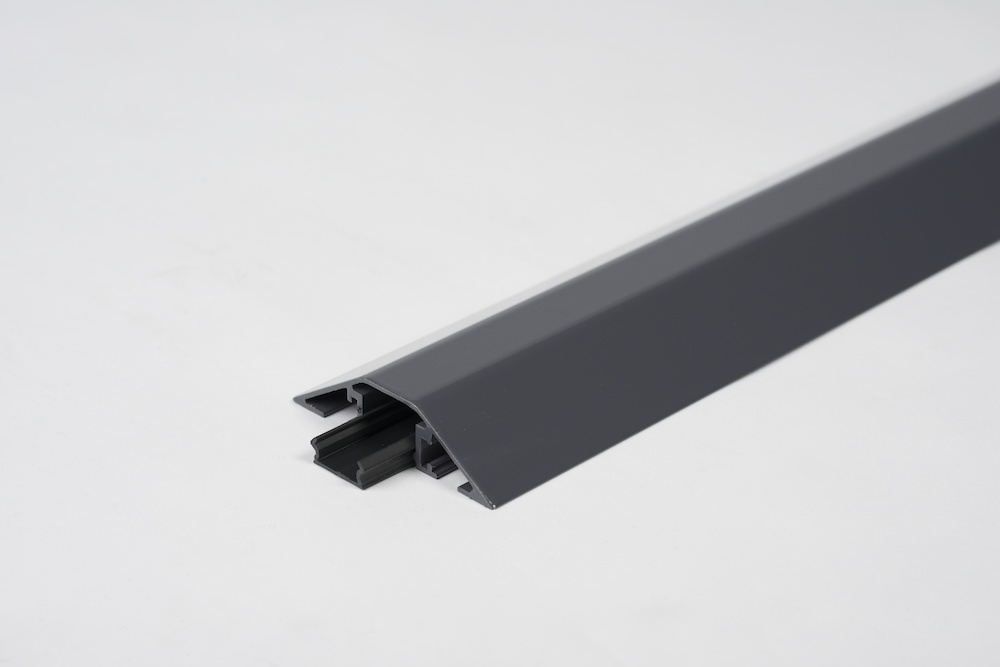 EHA Kabelbrücke Aluminium B1500xT80xH20 mm 1 Kammer H16xB18 mm schiefergrau Produktbild img1 L