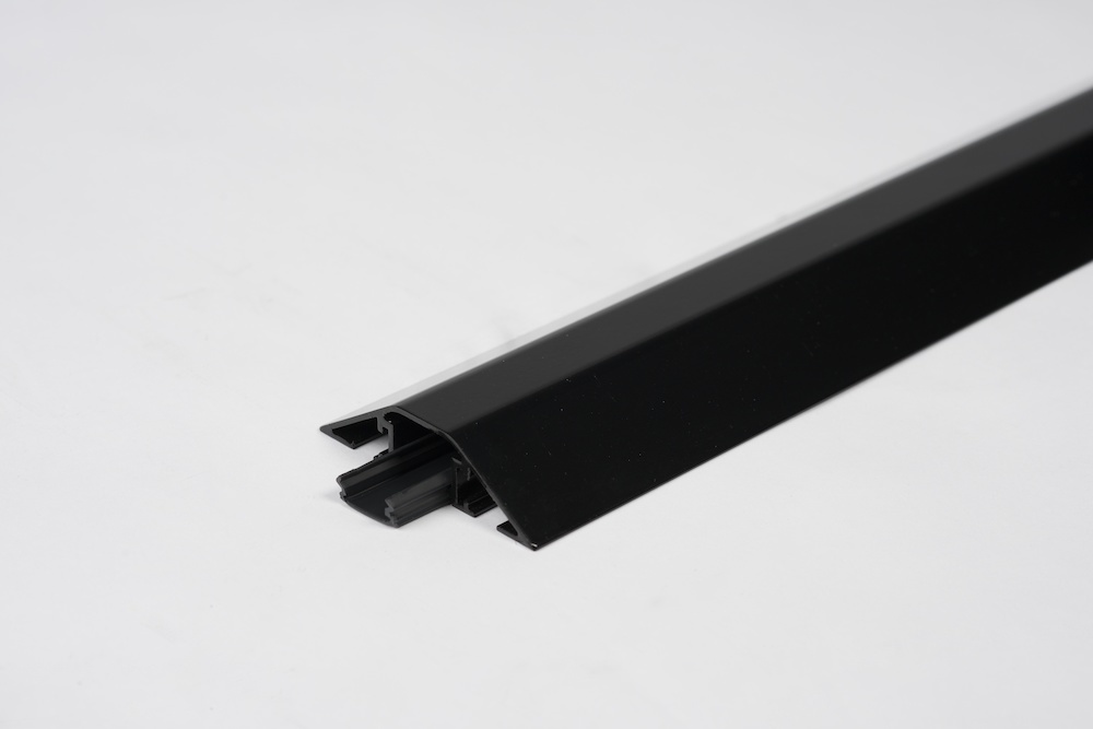 EHA Kabelbrücke Aluminium B1500xT80xH20 mm 1 Kammer H16xB18 mm schwarz Produktbild img1 L