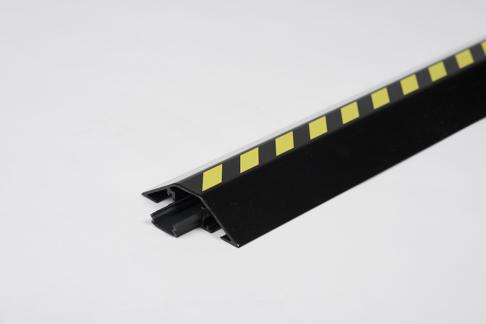 EHA Kabelbrücke Aluminium B1500xT80xH20 mm 1 Kammer H16xB18 mm schwarz/gelb Produktbild img1 L