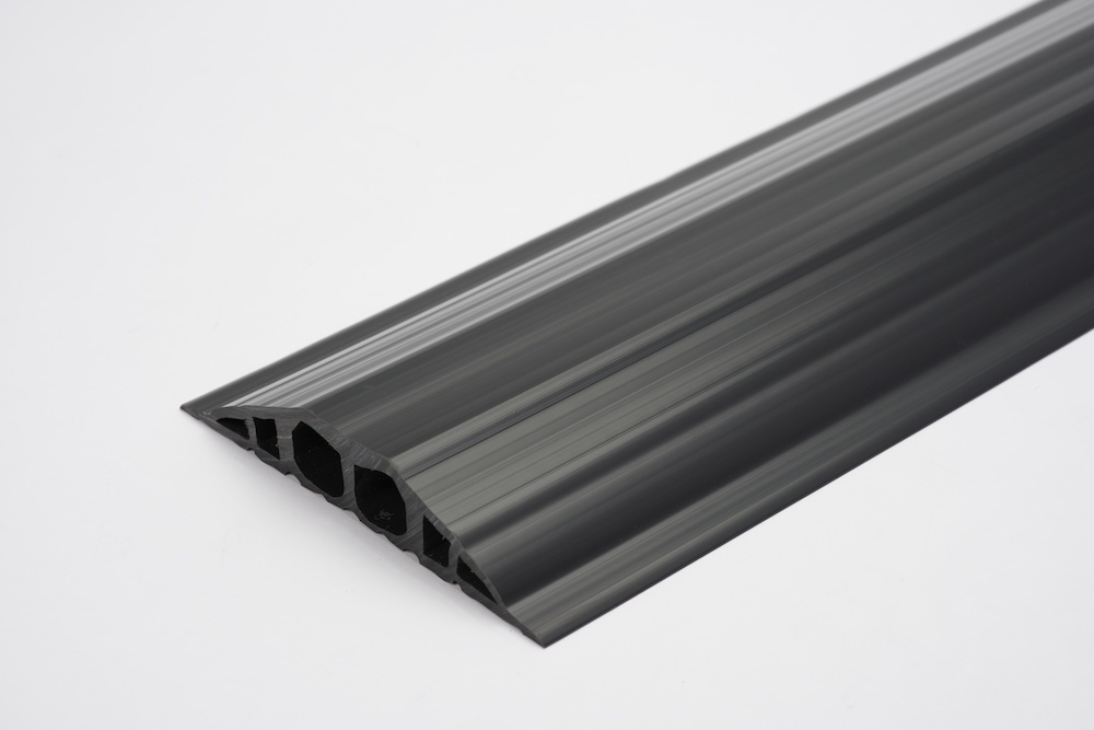 EHA Industriekabelbrücke B1500xT200xH35 mm 2 Kammern D25 mm PVC schwarz Produktbild img1 L