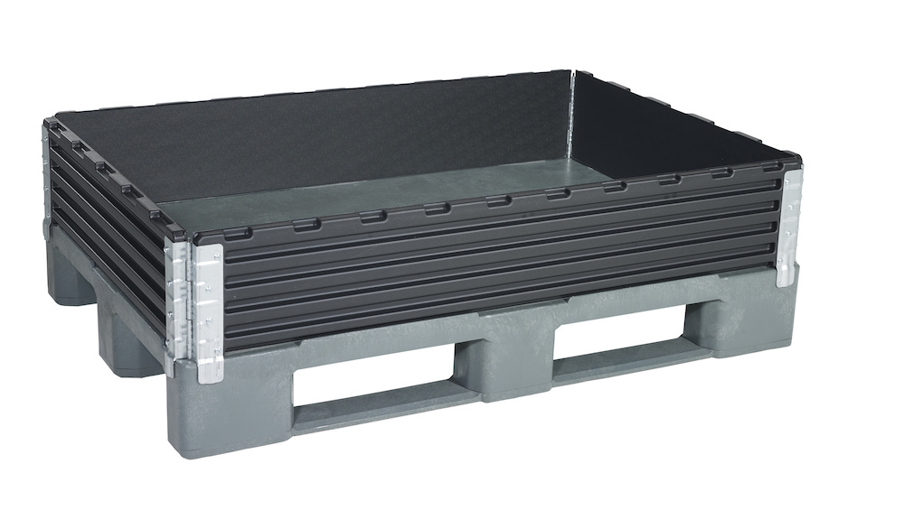 KIGA Aufsatzrahmen schwarz B800xT1200xH200 mm 4 Scharniere Produktbild img1 L