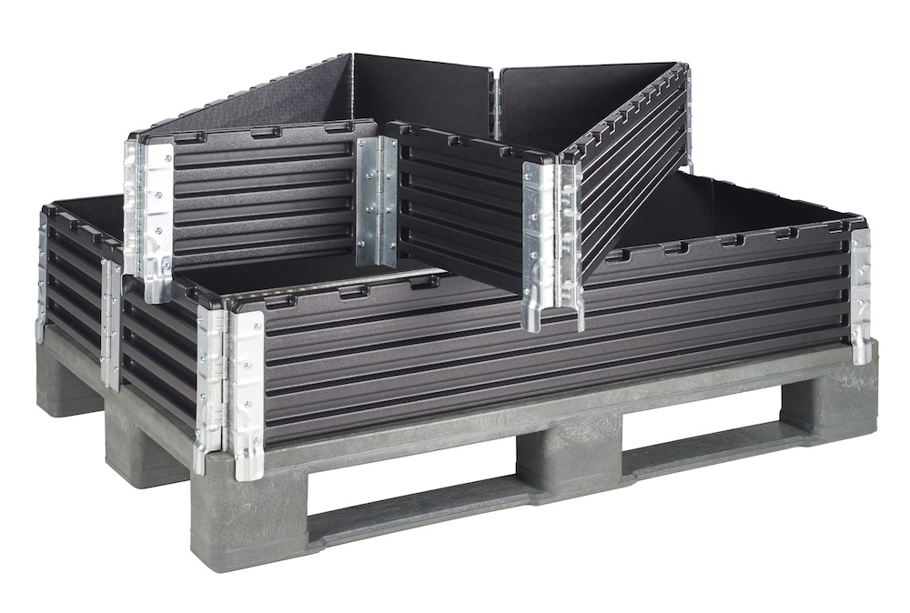 KIGA Aufsatzrahmen schwarz B800xT1200xH200 mm 6 Scharniere Produktbild img1 L