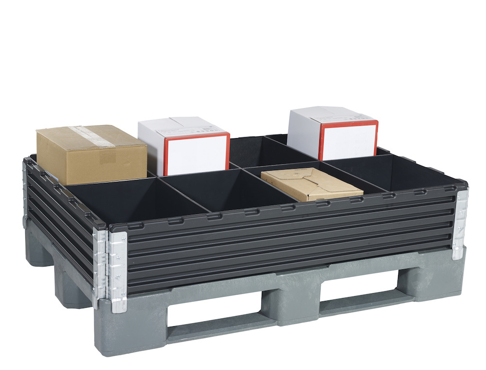 KIGA Paletteneinteilungs-Set für B800xT1200 mm 1 Längs-,3 Querteiler Produktbild img1 L