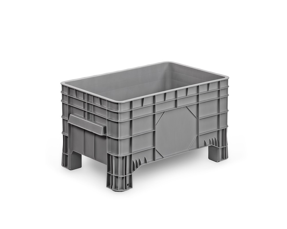 ALPHA Großbehälter PE, grau, 4 Räder Produktbild img1 L