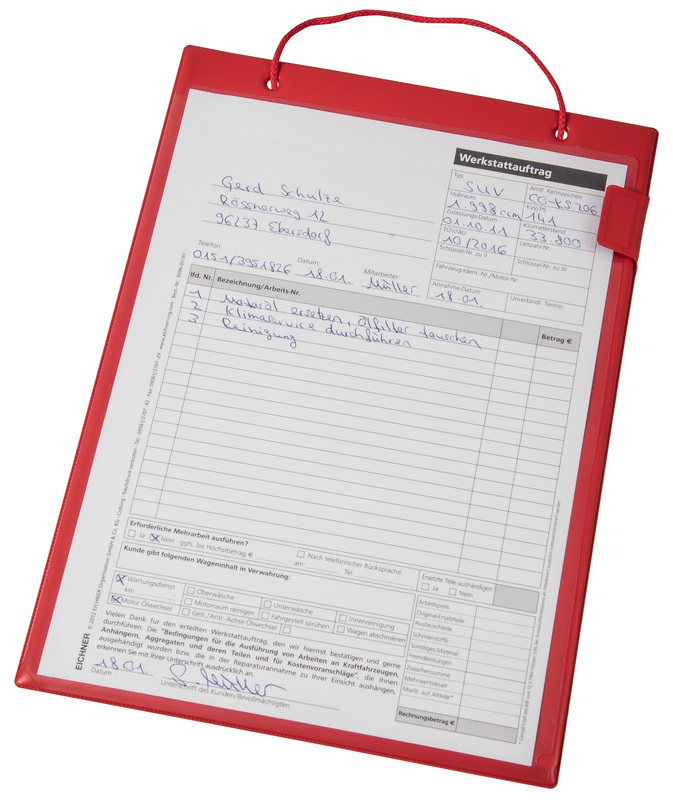 EICHNER Auftragsschutztasche rot, für A4, VE10 Produktbild img1 L