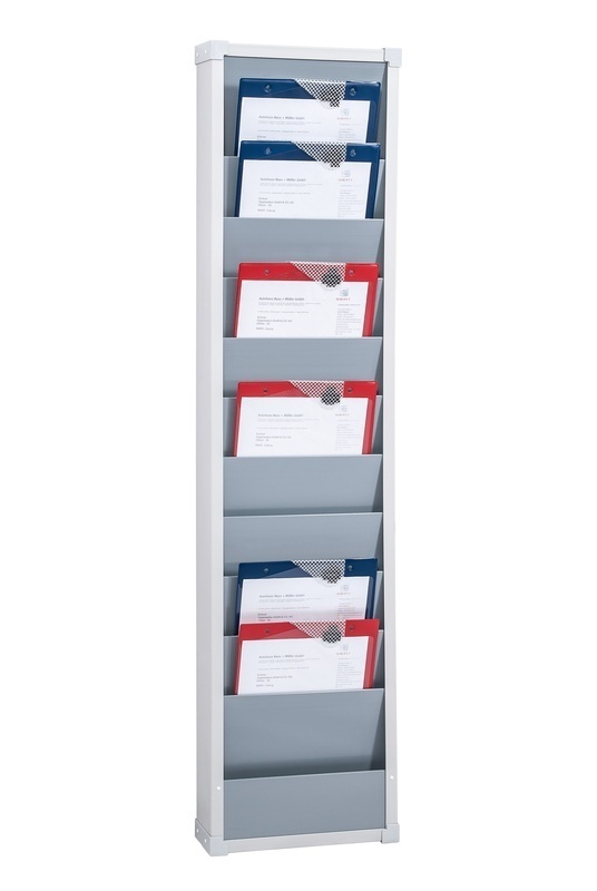 EICHNER Planungstafel einreihig 315 x 1.282 mm 10 Schienen, A 4 grau Produktbild img1 L