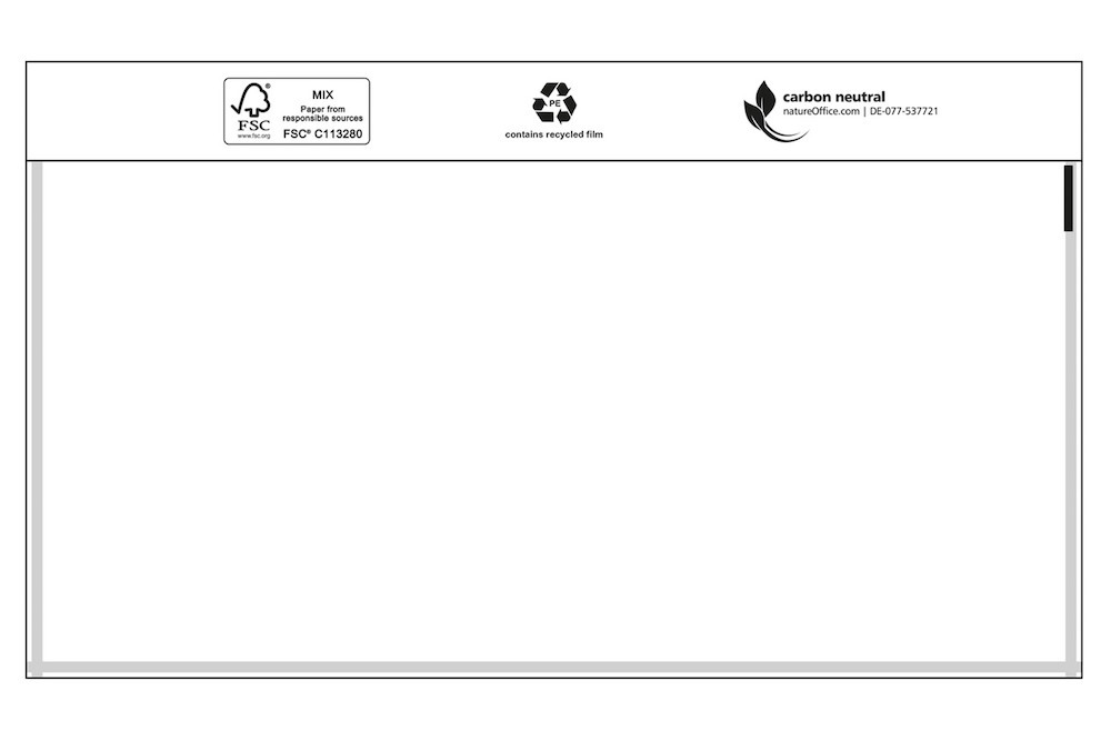 TransPak Dokumententaschen Premium 240x110mm, DIN-langVE1000 Produktbild img1 L
