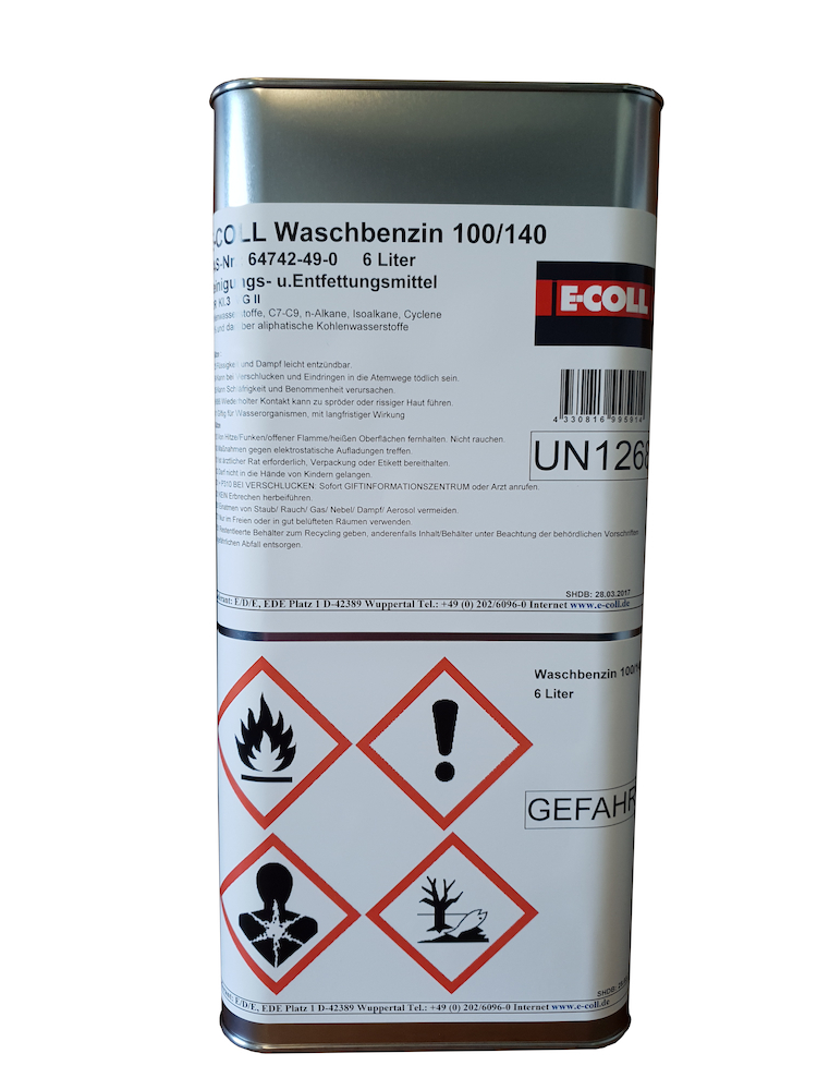 E-COLL Waschbenzin 6L Kanister Produktbild img1 L