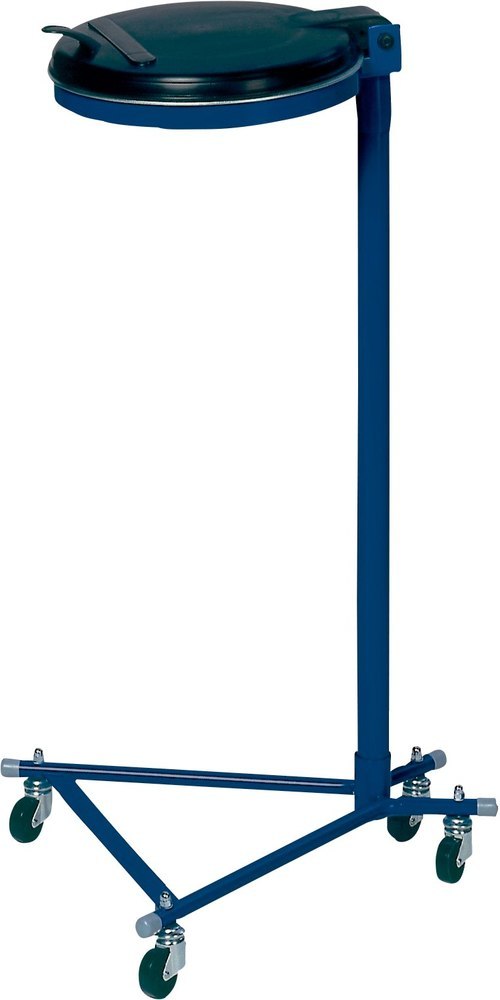 VAR Abfallsammler 120 l blau fahrbar 4 Rll. KS-Deckel Produktbild img1 L
