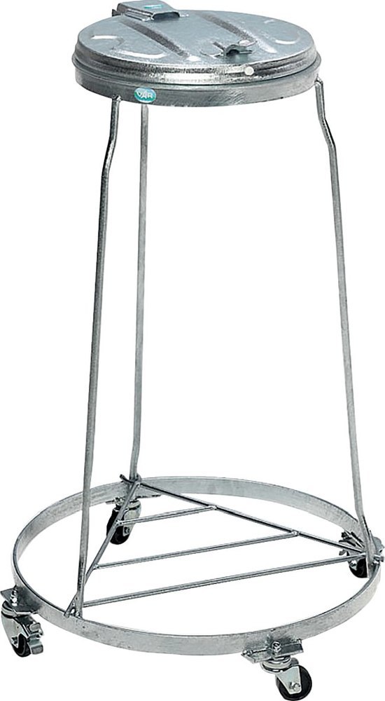 VAR Abfalls. verz. fahrbar H 1020 mm Metalldeckel Produktbild img1 L