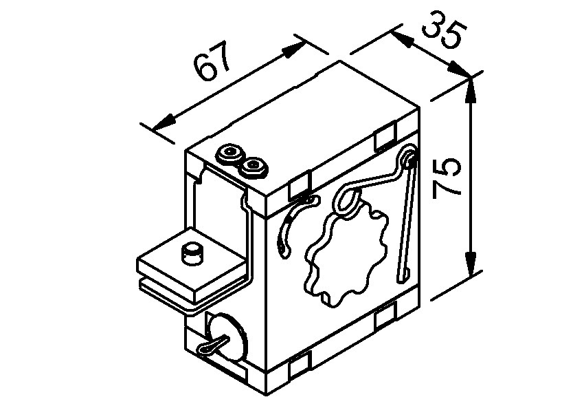 HELM OT-Dämpfer, SmartClose FG 80, mit Zubehör, Aluminium, 1-flg. Produktbild img2 L