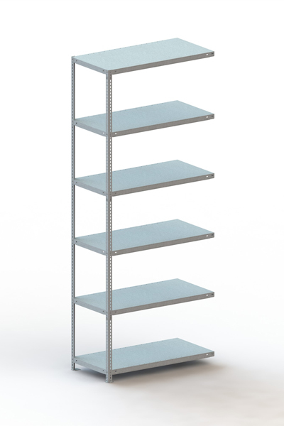 META Schraubregal FIX 150 Anbaufeld, RAL 7035 lichtgrau Produktbild img1 L
