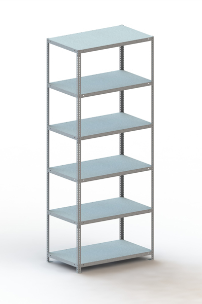 META Schraubregal FIX 150 Grundfeld, RAL 7035 lichtgrau Produktbild img1 L