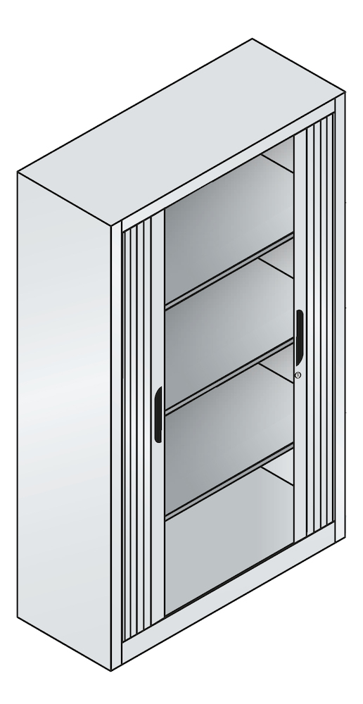 CP Büroschrank Omnispace mit Rollladen Produktbild img2 L