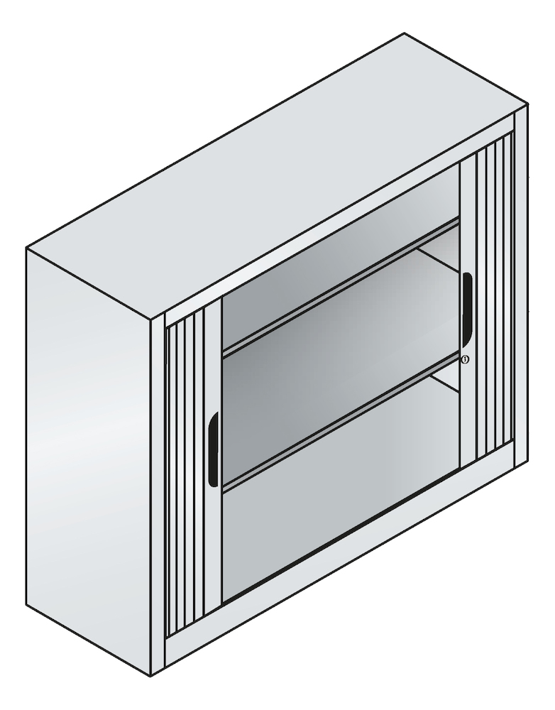 CP Büro-Sideboard Omnispace mit Rollladen Produktbild img2 L