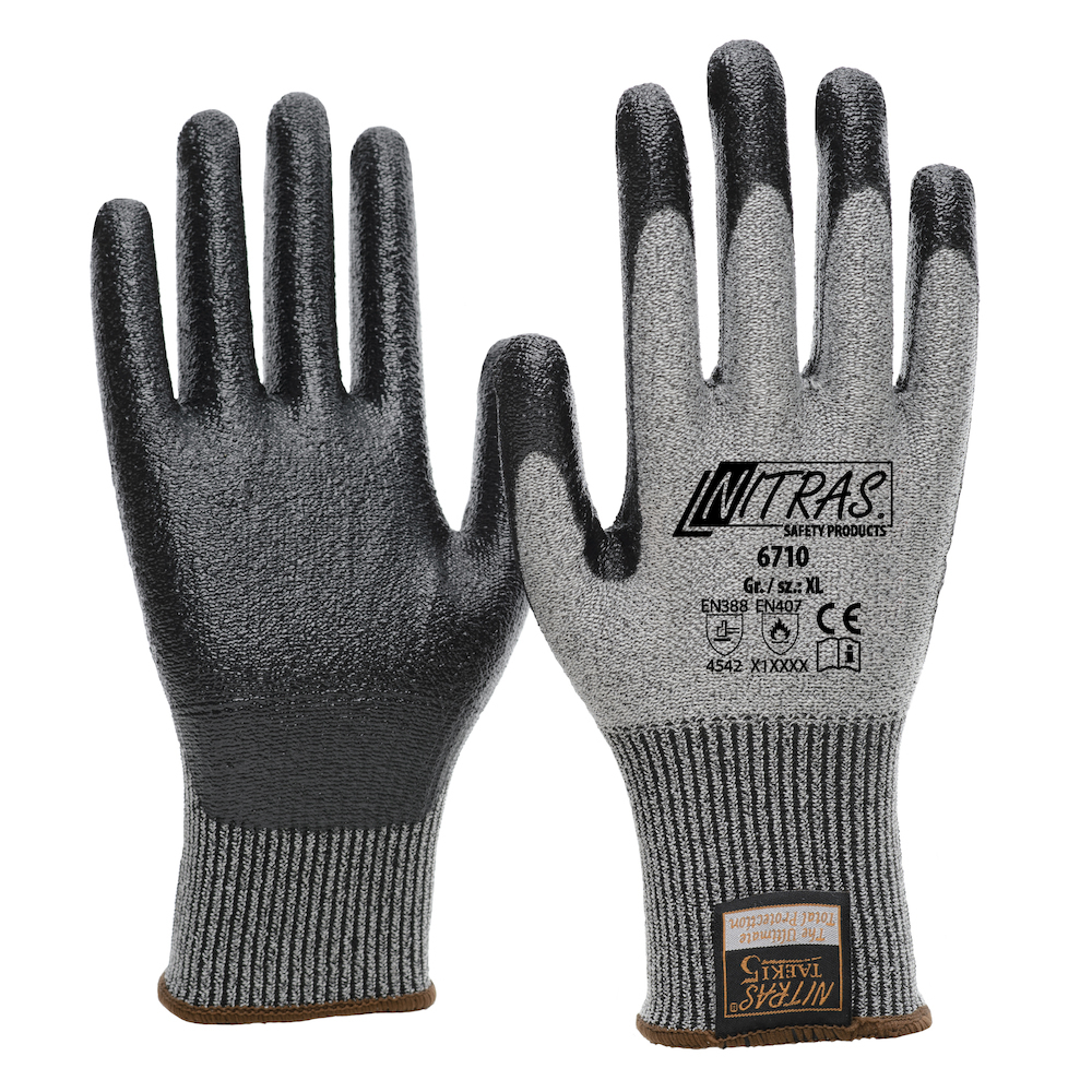 NITRAS Schnittschutzhandschuh Taeki5,Nitril-besch Produktbild img2 L