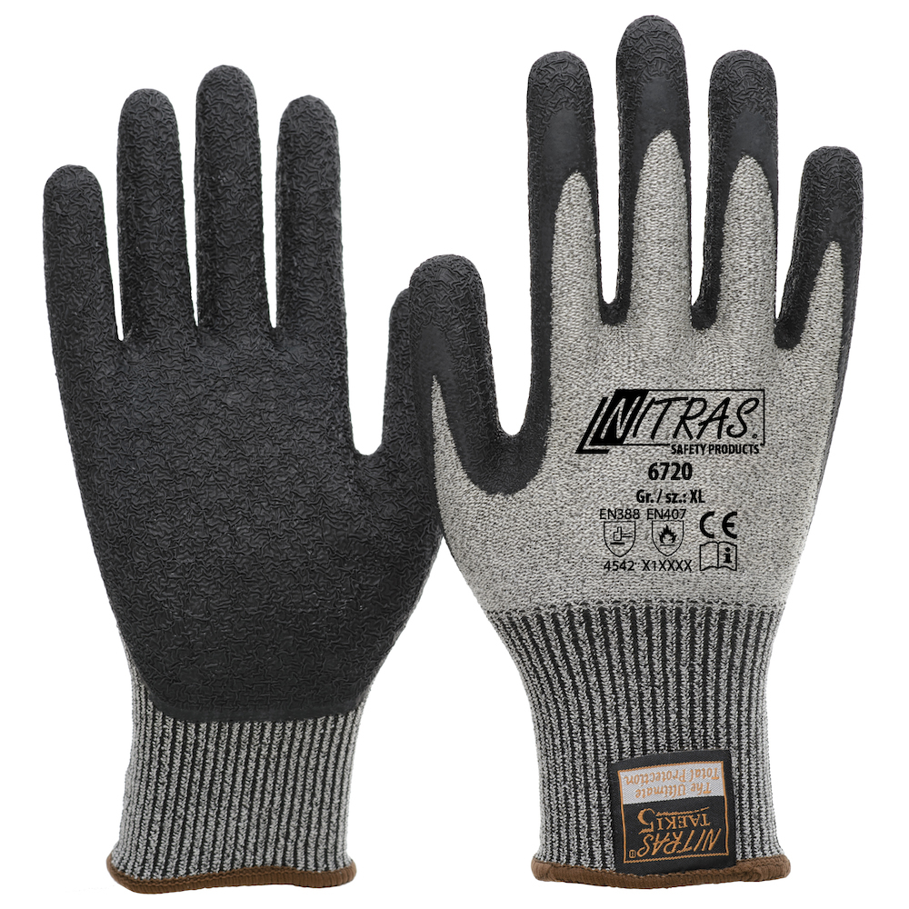 NITRAS Schnittschutzhandschuh Taeki5,Latex-besch Produktbild img2 L
