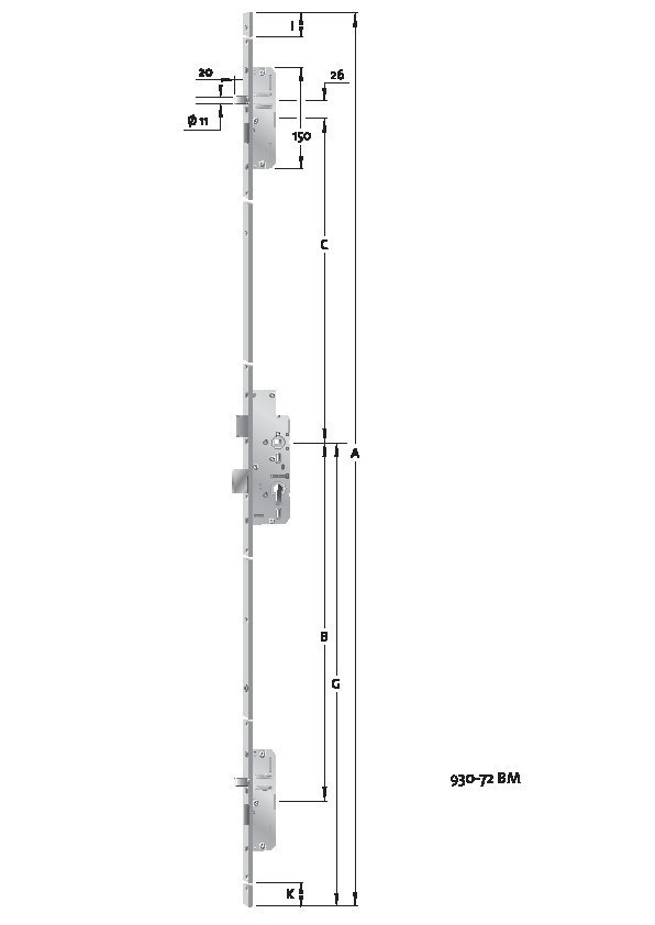 KFV PA-MFV EP930EFS,Typ B001,PZ72/9,D65,F20x2170,ER,DH1020,PAF-E einw Produktbild img2 L