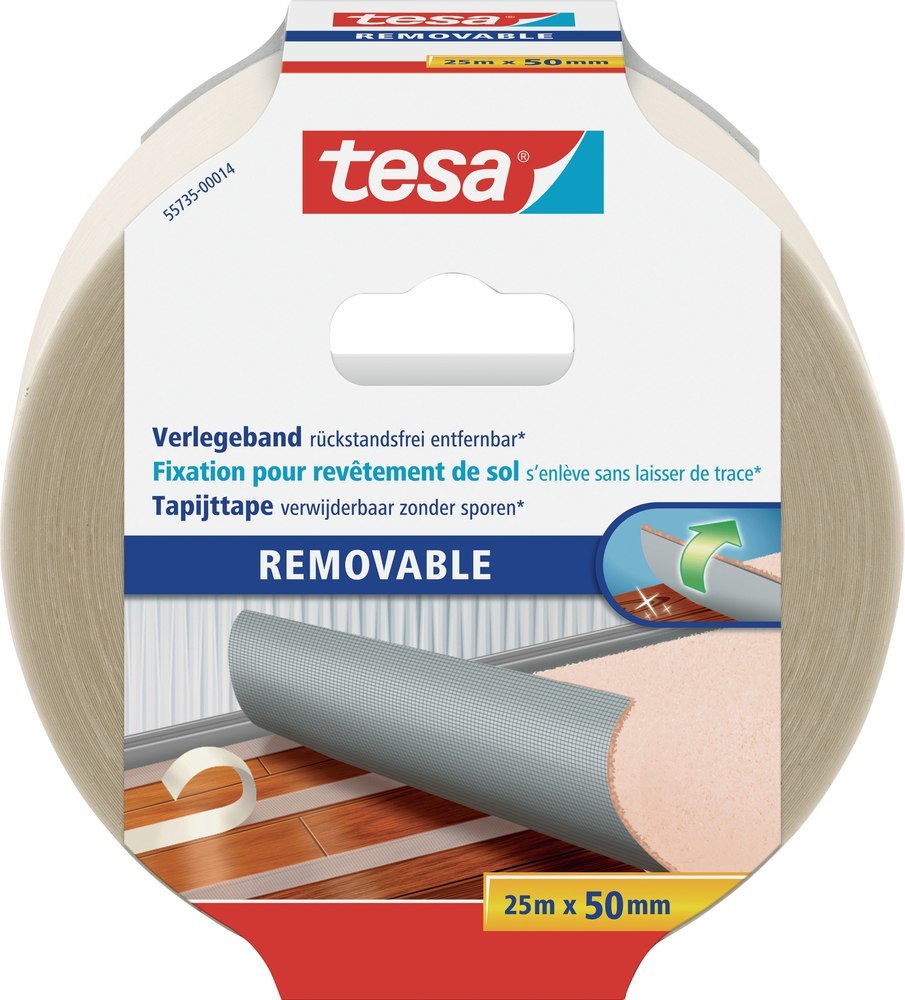 tesa® Verlegeband rückstandsfrei entfernbar Produktbild img1 L