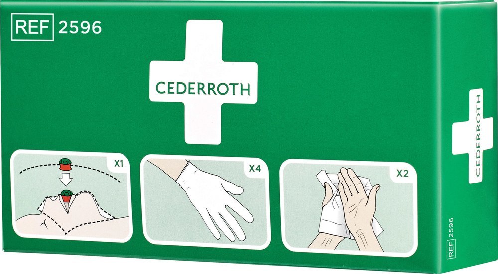 CEDERROTH Set aus Beatmungsmaske 2Pa.Hds ,2Reinigungstücher Produktbild img1 L