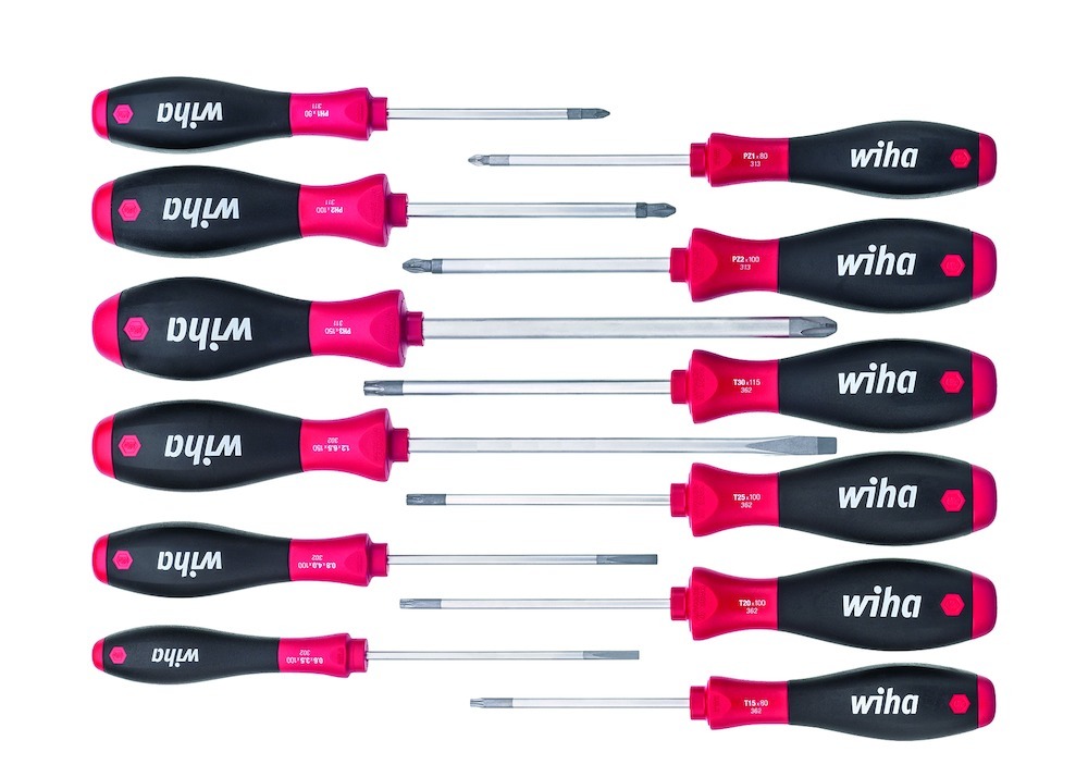 Wiha® Schraubendr.-Set 302 HK12 12-teilig Schlitz Phillips® Pozidriv TORX® innen Produktbild img1 L