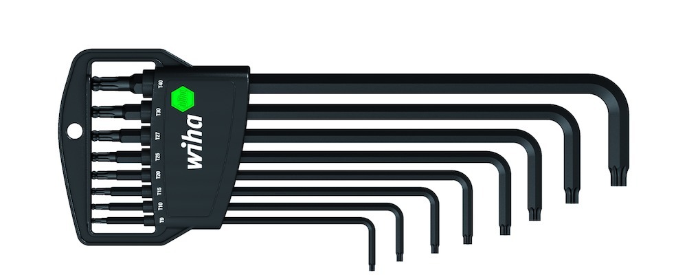Wiha Winkelschraubendreher- Satz lang 8- teilig T9-T40 Kugelkopf Produktbild img1 L