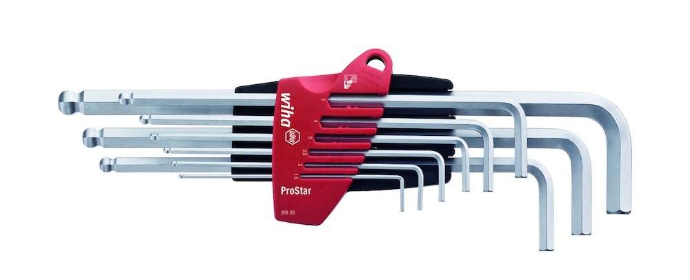 Wiha Winkelschraubendreher- Satz mit Kug elkopf 9-teilig 1,5-10mm Produktbild img1 L