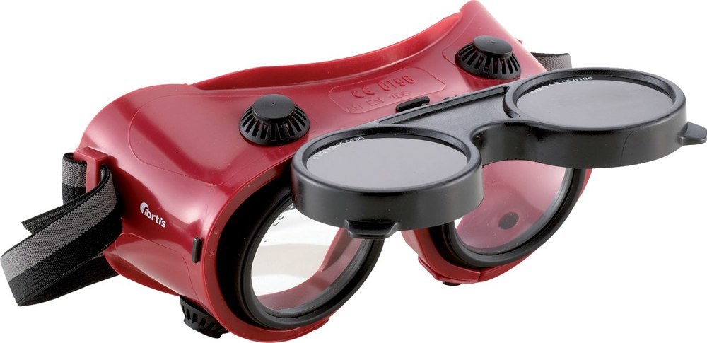 fortis Werkzeuge Schweißerschutzbrille Neptun, rot/grau Produktbild img1 L