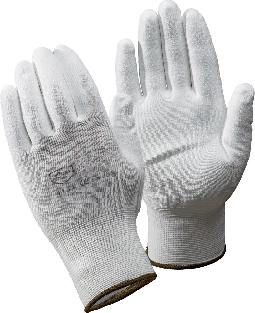 fortis Strickhandschuh Fitter PU/Polyester (weiß) Produktbild img1 L