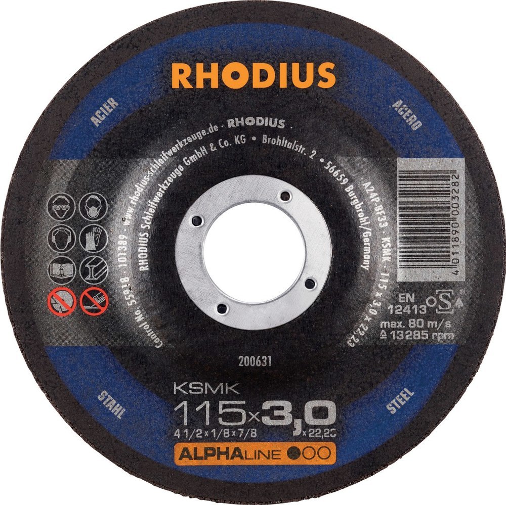 RHODIUS Trennscheibe KSMK 115 x 3,0mm gekr. Produktbild img1 L