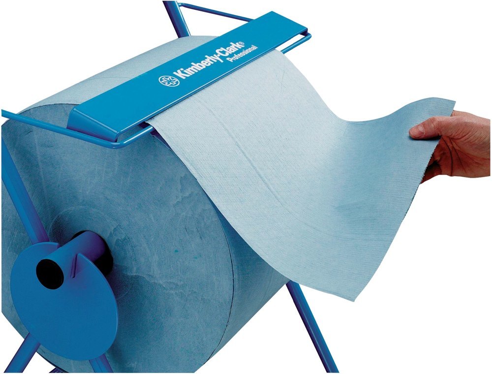 KIMBERLY-CLARK PROFESSIONAL Fahrbarer Bo denständer f Großrollen Metall blau Produktbild img2 L
