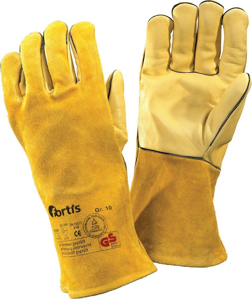 fortis Werkzeuge Schweißerhandschuh WelderPlus, Größe 10, 10 Paar Produktbild img1 L