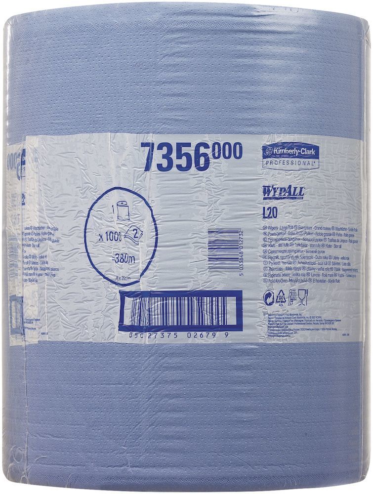 WYPALL Essential Wischtücher Großrolle b lau Produktbild img1 L