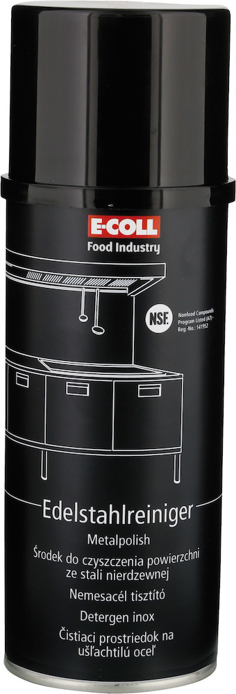 E-COLL EE Edelstahlreiniger mit NSF-A7 Lebensmittelbereiche Zulassung 400ml Dose Produktbild img1 L