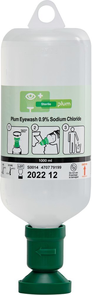 Plum Eyewash 0,9 % sodium chloride  1000 ml Produktbild img2 L